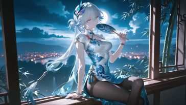 高清动态壁纸：月光海星轨之夜