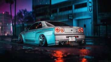 日产Skyline R34 Turbo · 动态壁纸