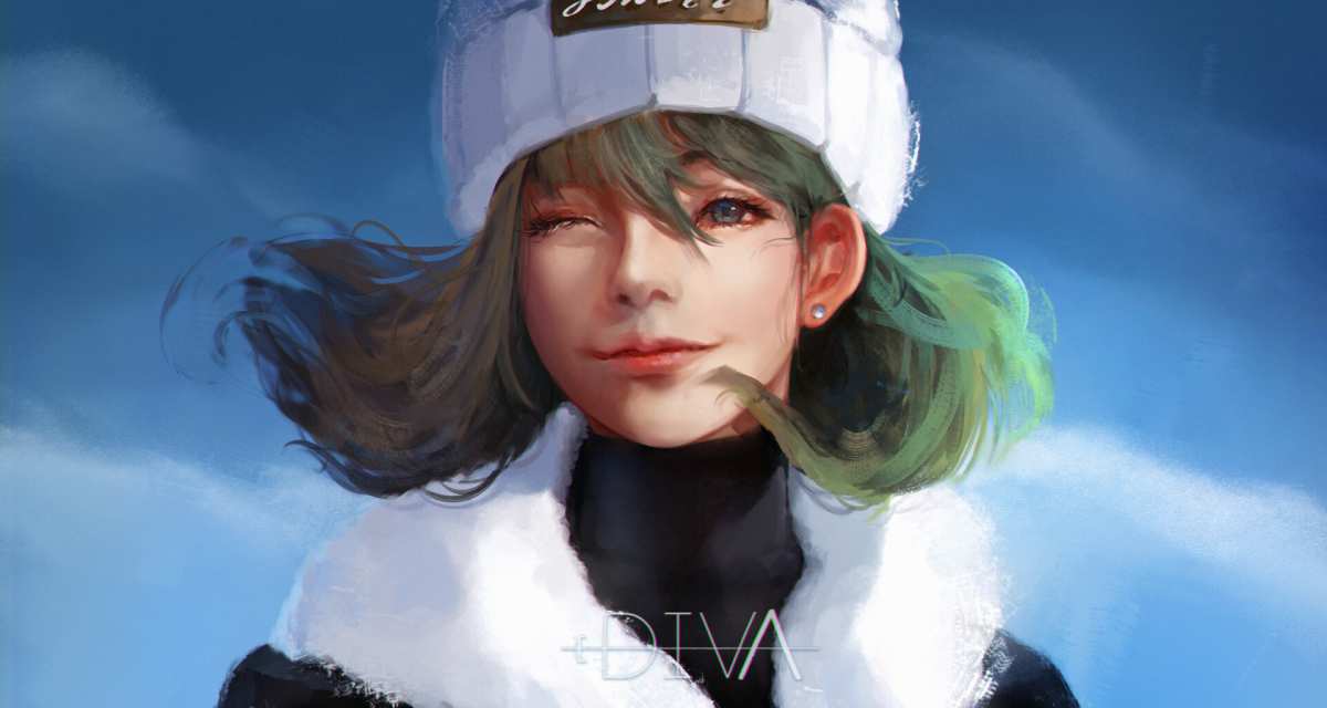 portrait · winter · Diva高清壁纸