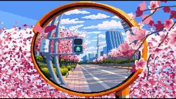 樱花街像素 · 动态壁纸