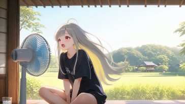 Chilling By The Fan Live Wallpaper