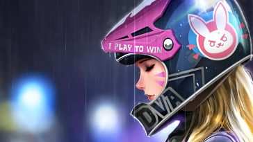 Dva摩托车女孩守望先锋 · 动态壁纸