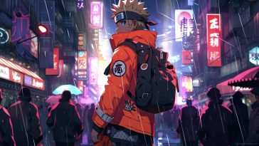 赛博朋克火影忍者雨街 · 动态壁纸