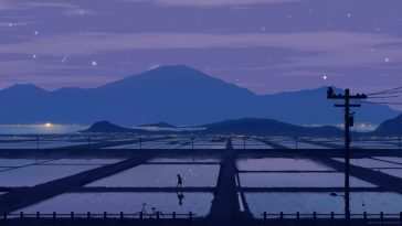 火车稻田星空之旅 · 动态壁纸