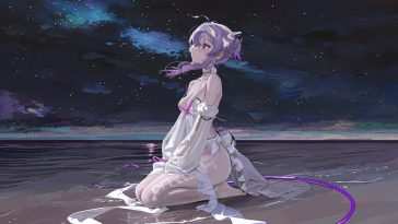Liberalio Starry Beach Nikke Live Wallpaper