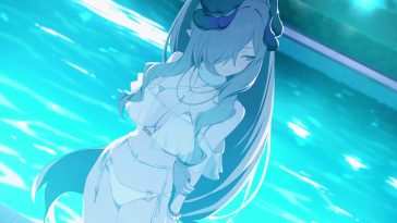 Hanuma Makoto Swimsuit Blue Archive Live Wallpaper