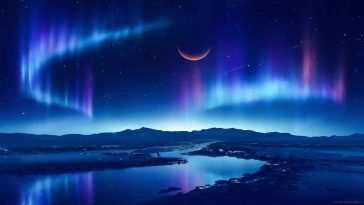 极光湖星空之旅 · 动态壁纸