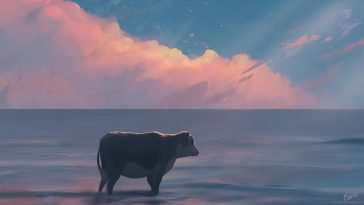 海洋中的奶牛 · 动态壁纸