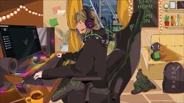 Gamer Girl Razer游戏 · 动态壁纸