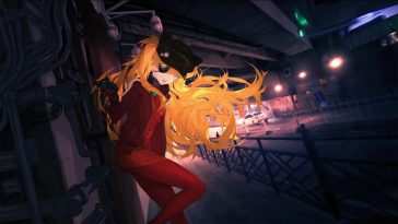 Asuka In The Street Neon Genesis Evangelion Live Wallpaper