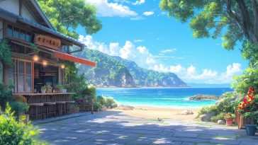 海滨花店 · 动态壁纸