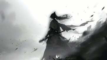 Ink Wash Swordsman Live Wallpaper