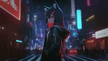 德克萨斯州赛博朋克城街头方舟之夜 · 动态壁纸