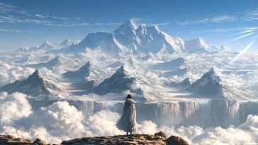 Wanderer Snowy Mountain Live Wallpaper