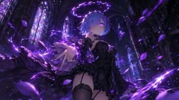 Rem Fallen Maid Re:Zero Live Wallpaper