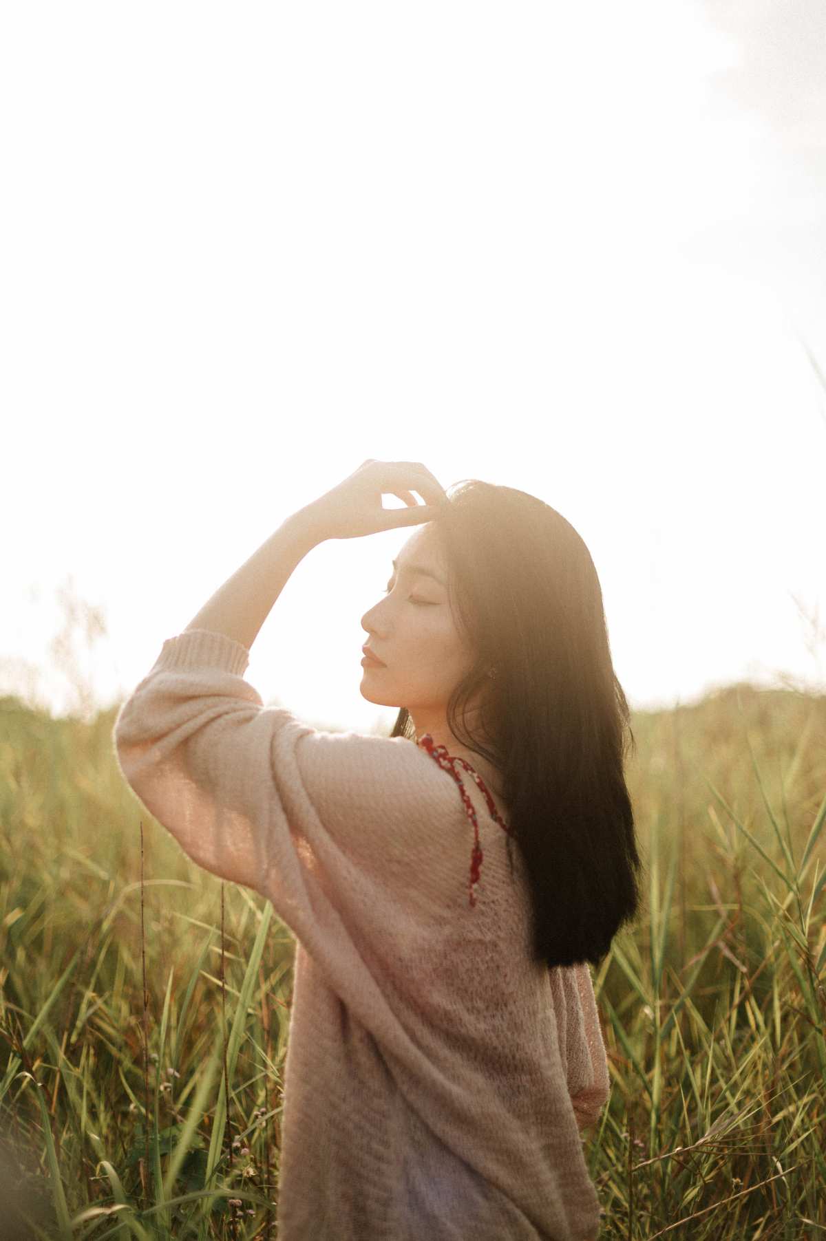 绚丽女性·日落画卷