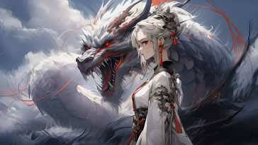 龙幻动漫女孩 · 动态壁纸